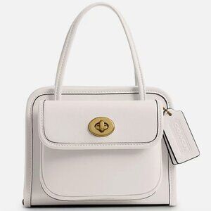 Coach Originals 1968 Safari Glove-tanned Leather Mini Satchel In Chalk